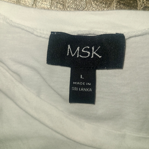 MSK Blue Asymmetrical Wrap Maxi Skirt - Picture 7 of 9